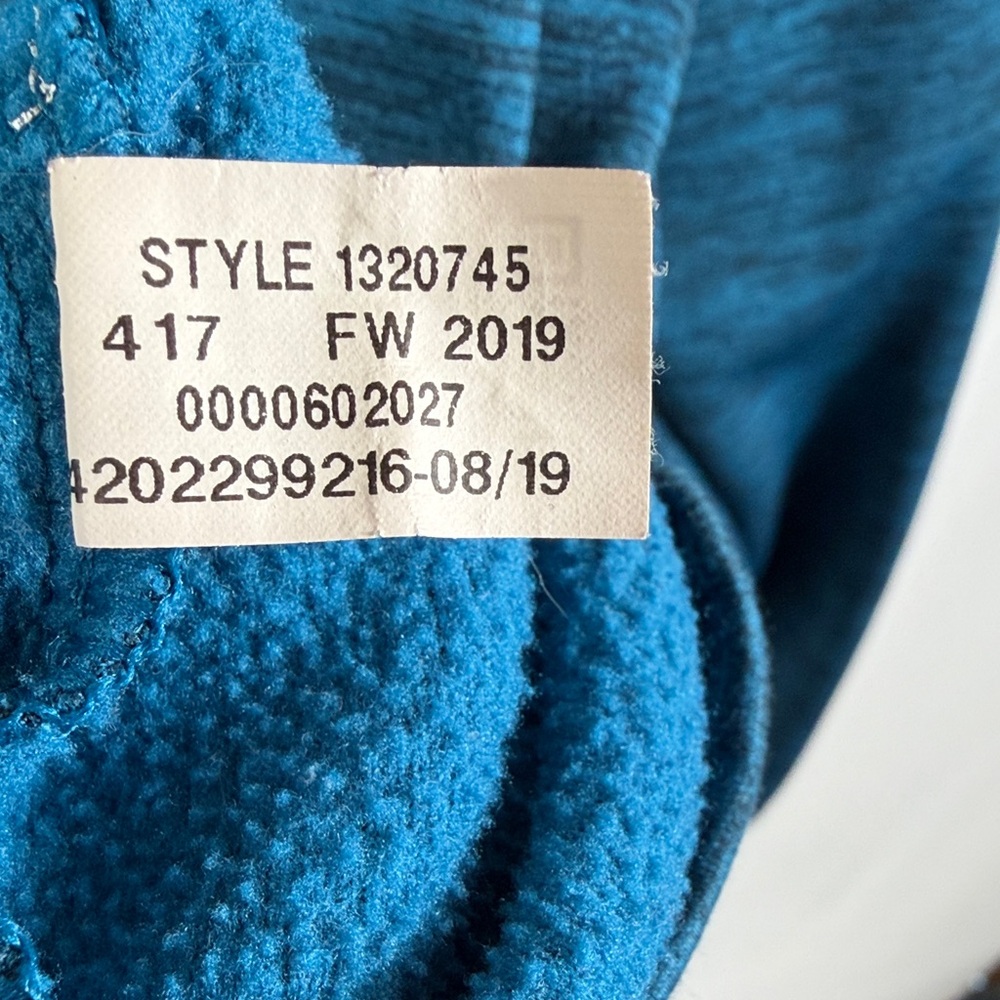 Under Armour Loose Teal Quarter-Zip Pullover Coldgear Fleece lined. Mens size L - Picture 7 of 8